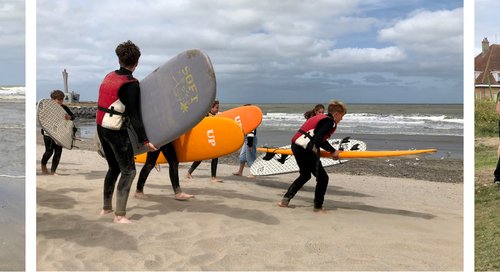Banner Behind the Dunes